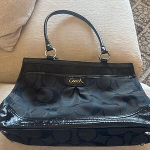 Coach Black Signature Shoulder Bag